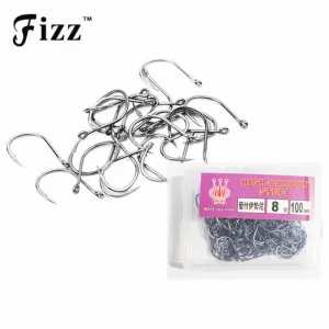 100pcs/box Circle Fishing Hooks High Carbon Steel Barbed Fishhooks #3-#12 Carp Fishing Hooks Fishing Accessories Tackle On Sale