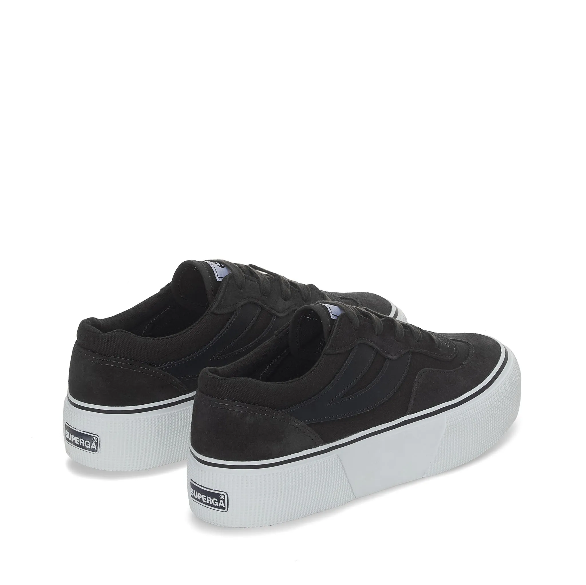 3041 Revolley Colorblock Platform Sneakers - Black Bristol Black Off White