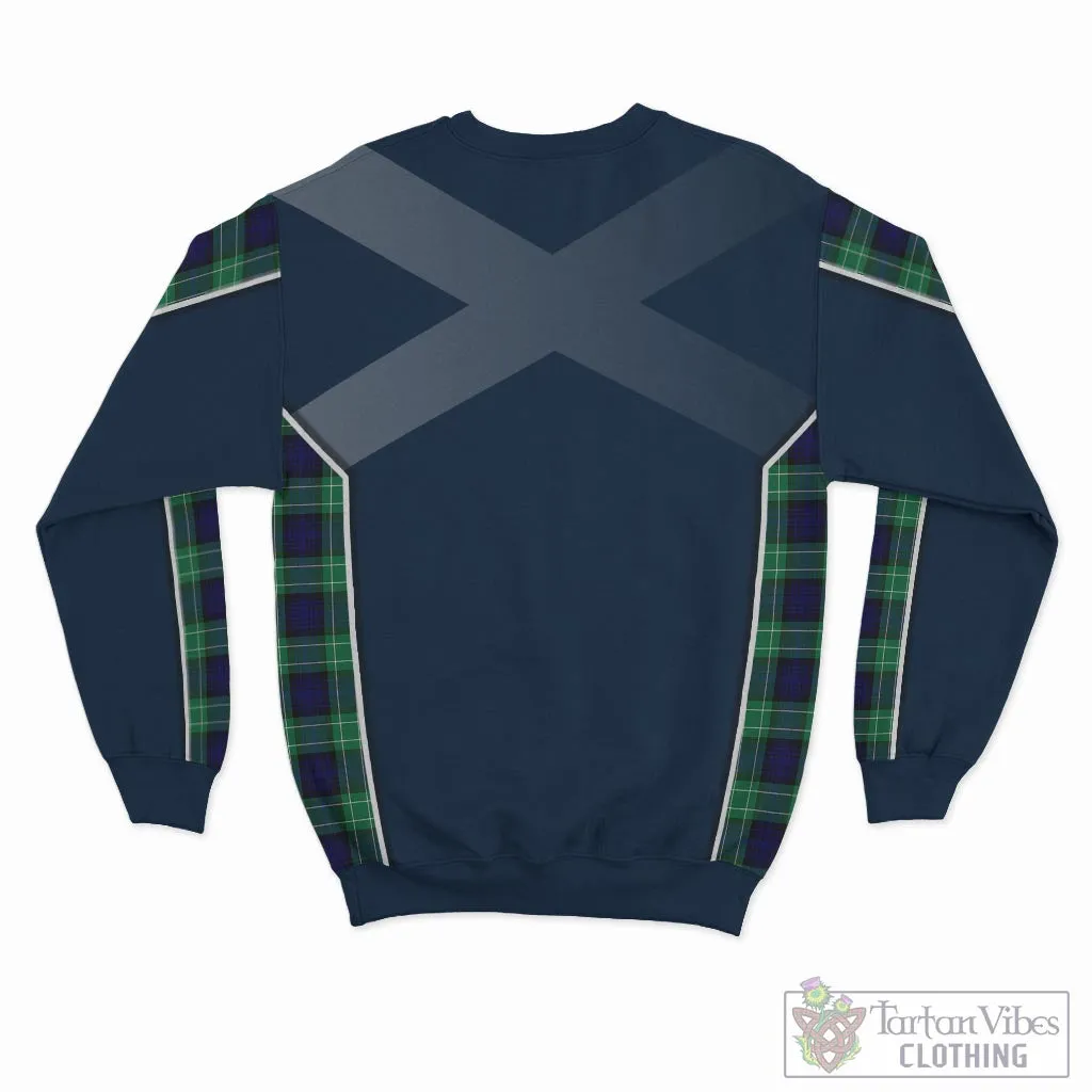 Abercrombie Tartan Sweatshirt with Family Crest and Scottish Thistle Vibes Sport Style