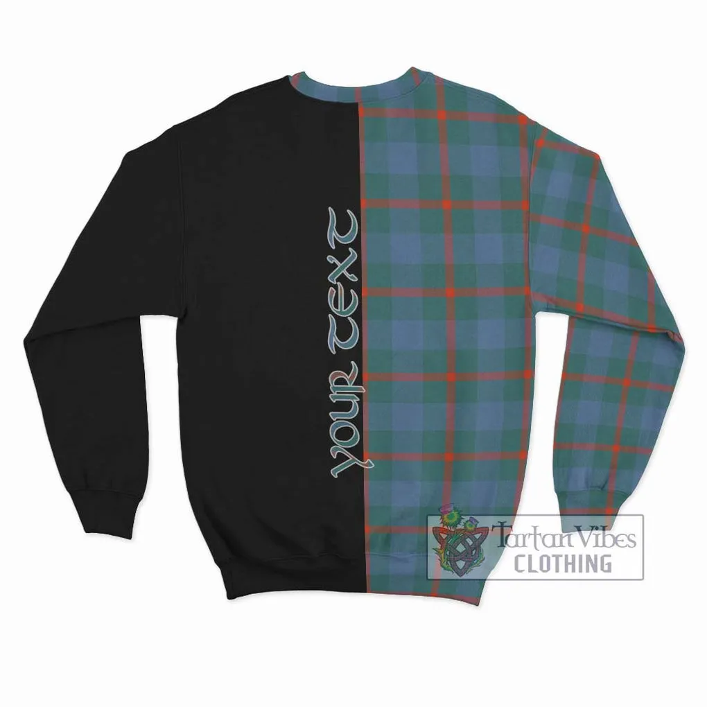 Agnew Ancient Tartan Sweatshirt with Family Crest and Half Of Me Style