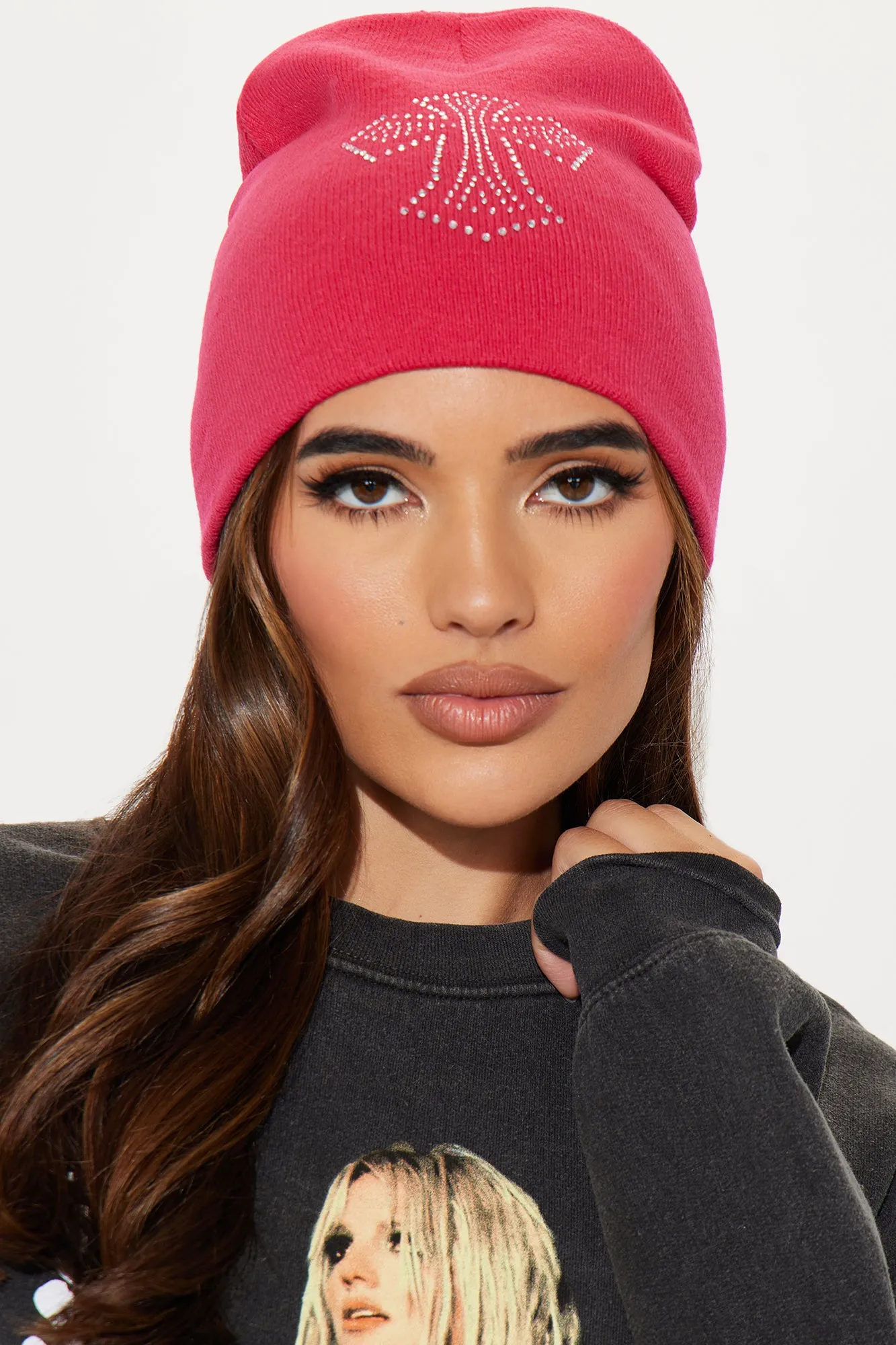 Ain't No Sinner Beanie - Hot Pink