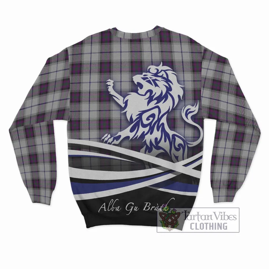 Alexander of Menstry Dress Tartan Sweatshirt with Alba Gu Brath Regal Lion Emblem