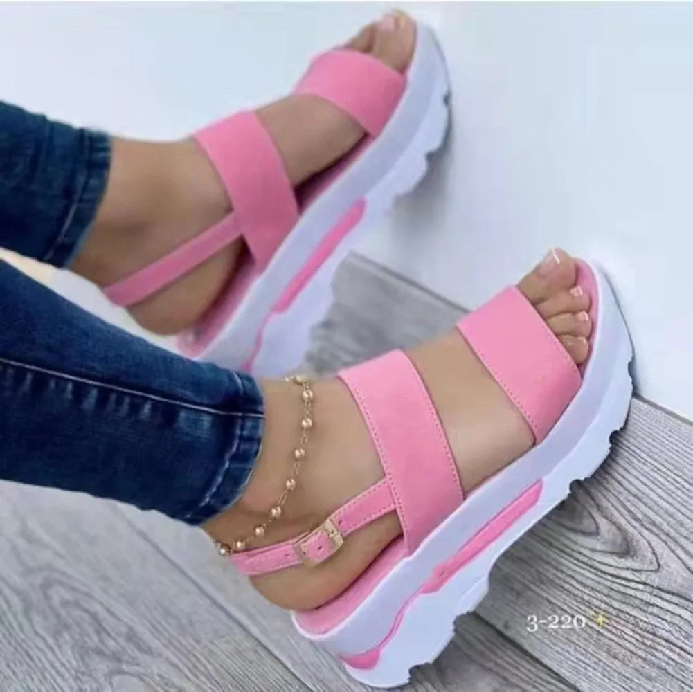 Amozae Summer Women Golden Sandals Platform Heels Cross Strap Ankle Peep Toe Beach Party Ladies Shoes Zapatos Sandals Shoes For Women