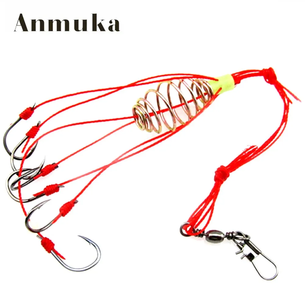 Anmuka 4Pcs/Lot Explosion Fishook Fishing Hooks Pack Fishing Tackle Fish Hooks Super Deal High Carbon Steel Sharp Fishhooks