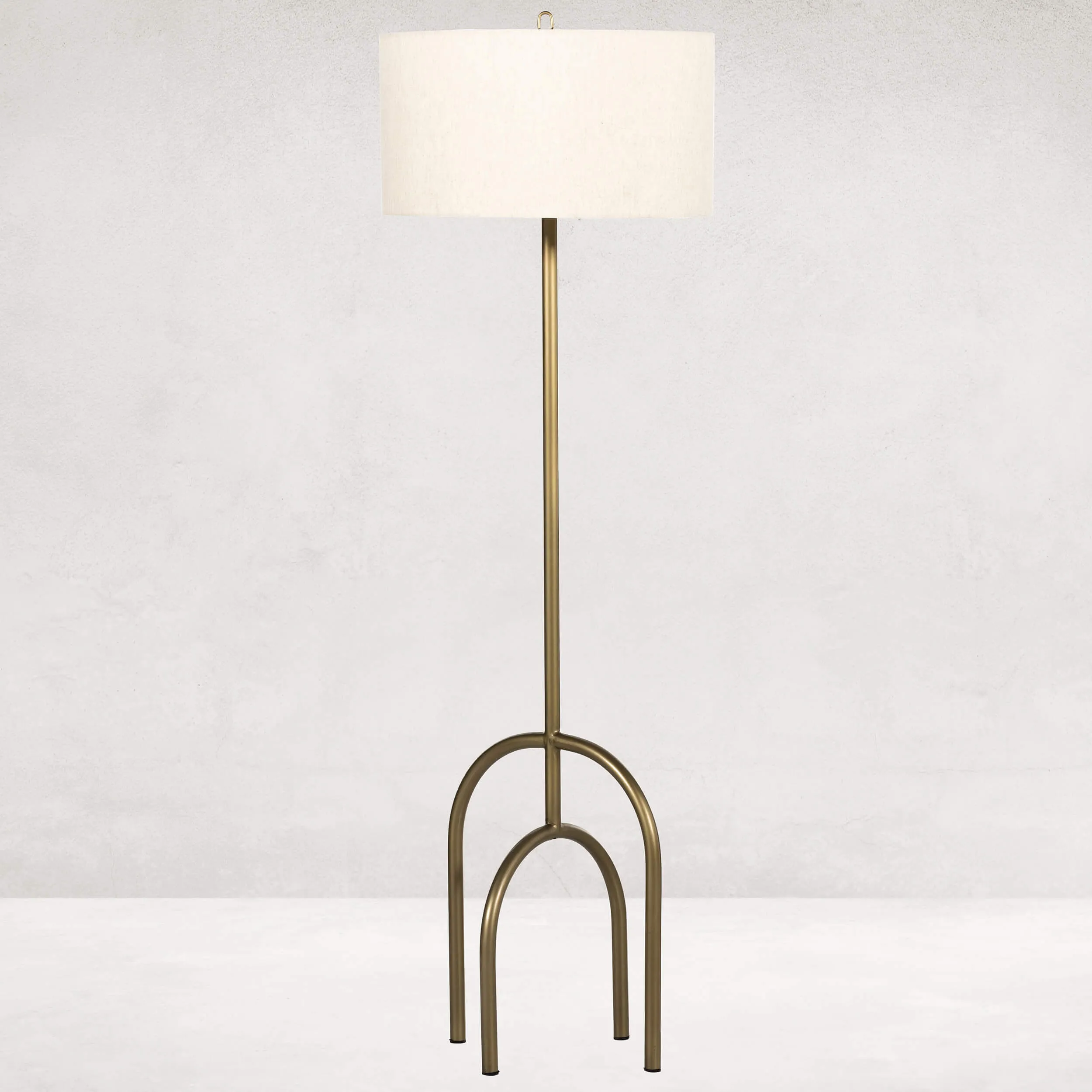 Arc Floor Lamp, Antique Brass