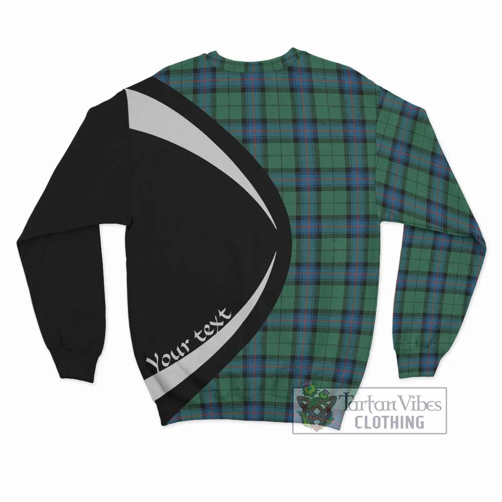 Armstrong Ancient Tartan Sweatshirt with Family Crest Circle Style