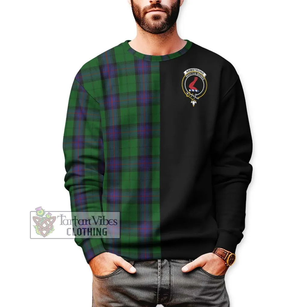 Armstrong Tartan Sweatshirt with Family Crest and Half Of Me Style