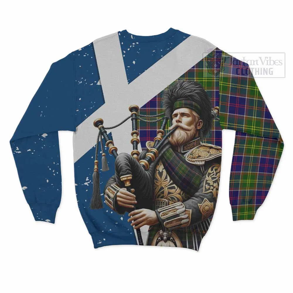 Arnott Tartan Sweatshirt with Family Crest Scottish Bagpiper Vibes