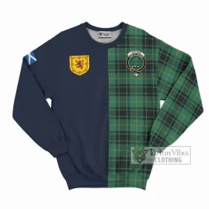 Arthur Ancient Tartan Sweatshirt Alba with Scottish Lion Royal Arm Half Style