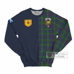 Bailey Tartan Sweatshirt Alba with Scottish Lion Royal Arm Half Style