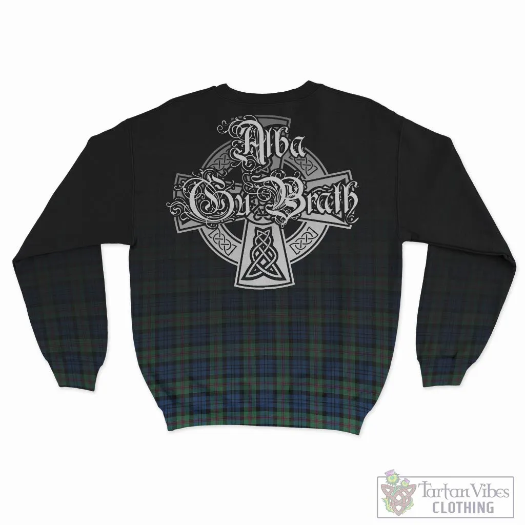 Baird Ancient Tartan Sweatshirt Featuring Alba Gu Brath Family Crest Celtic Inspired