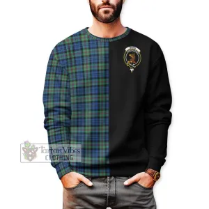 Baird Ancient Tartan Sweatshirt with Family Crest and Half Of Me Style