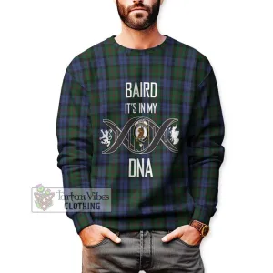 Baird Tartan Sweatshirt with Family Crest DNA In Me Style