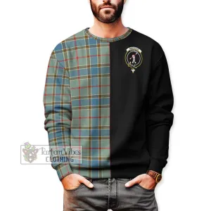 Balfour Blue Tartan Sweatshirt with Family Crest and Half Of Me Style