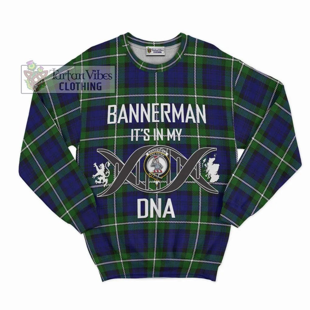 Bannerman Tartan Sweatshirt with Family Crest DNA In Me Style