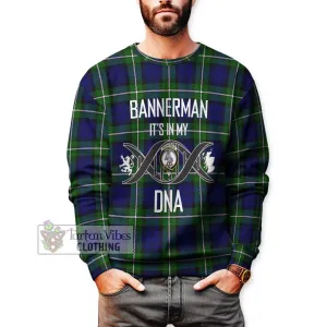 Bannerman Tartan Sweatshirt with Family Crest DNA In Me Style