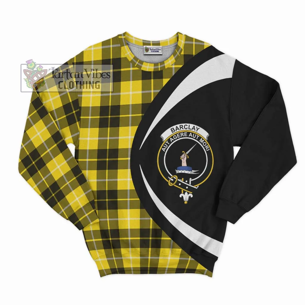 Barclay Dress Modern Tartan Sweatshirt with Family Crest Circle Style