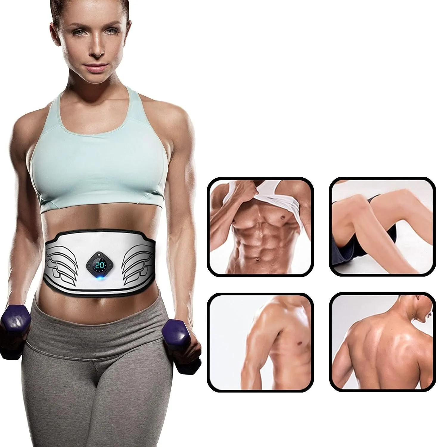 Belly Fat Reduction Massage Belt - EMS Abdominal Vibration Belt