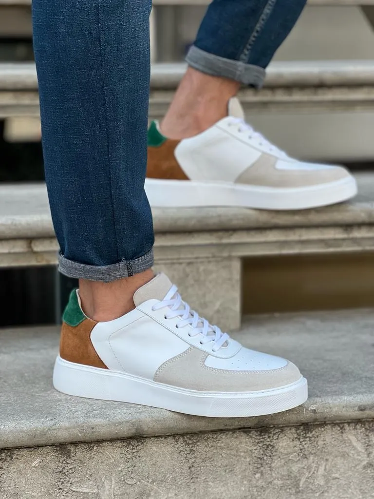 Bojoni Veneta Eva Sole Suede White Detailed Sneakers