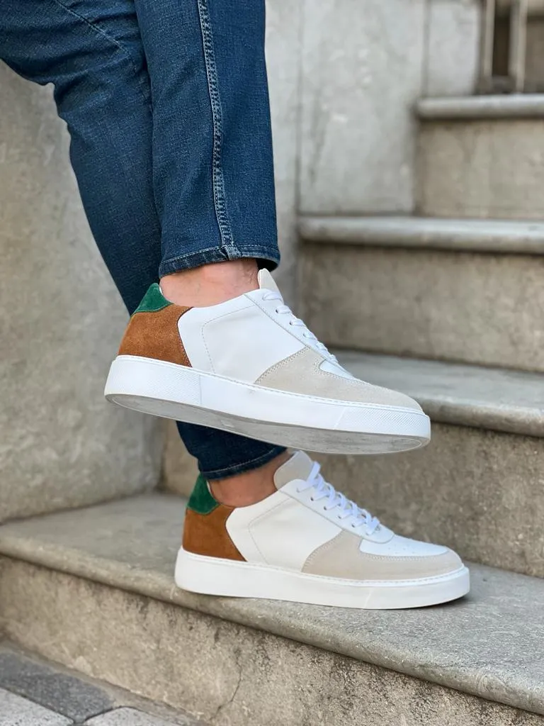 Bojoni Veneta Eva Sole Suede White Detailed Sneakers