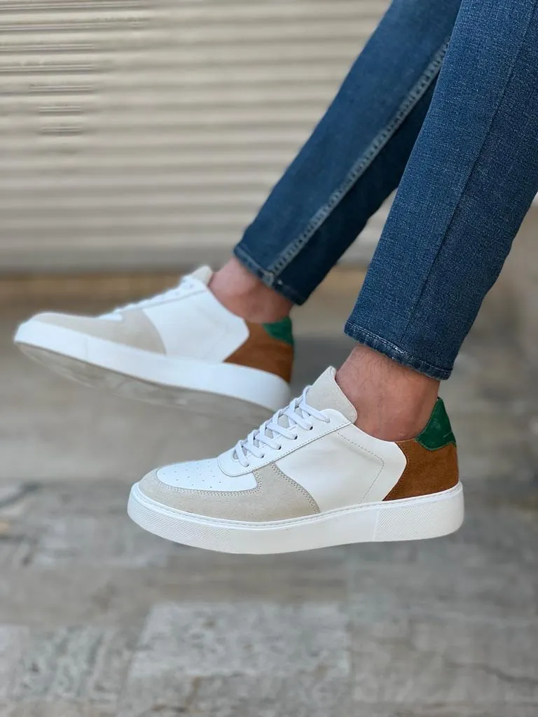 Bojoni Veneta Eva Sole Suede White Detailed Sneakers