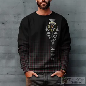 Borthwick Tartan Sweatshirt Featuring Alba Gu Brath Family Crest Celtic Inspired