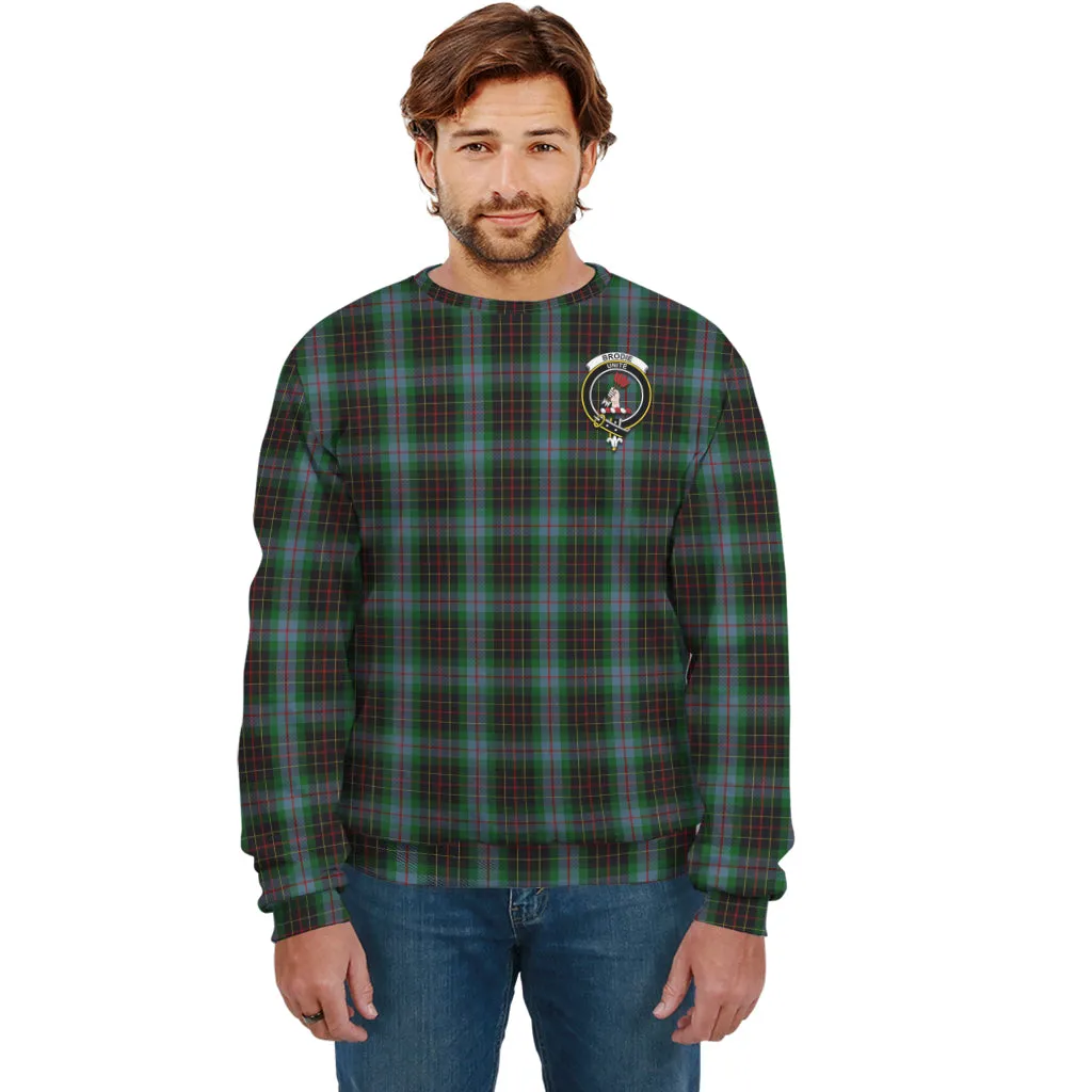 Brodie Hunting Tartan Sweatshirt with Family Crest