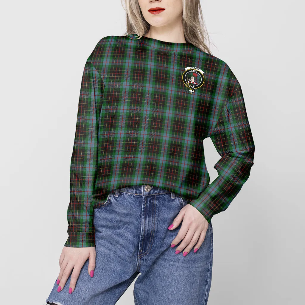 Brodie Hunting Tartan Sweatshirt with Family Crest