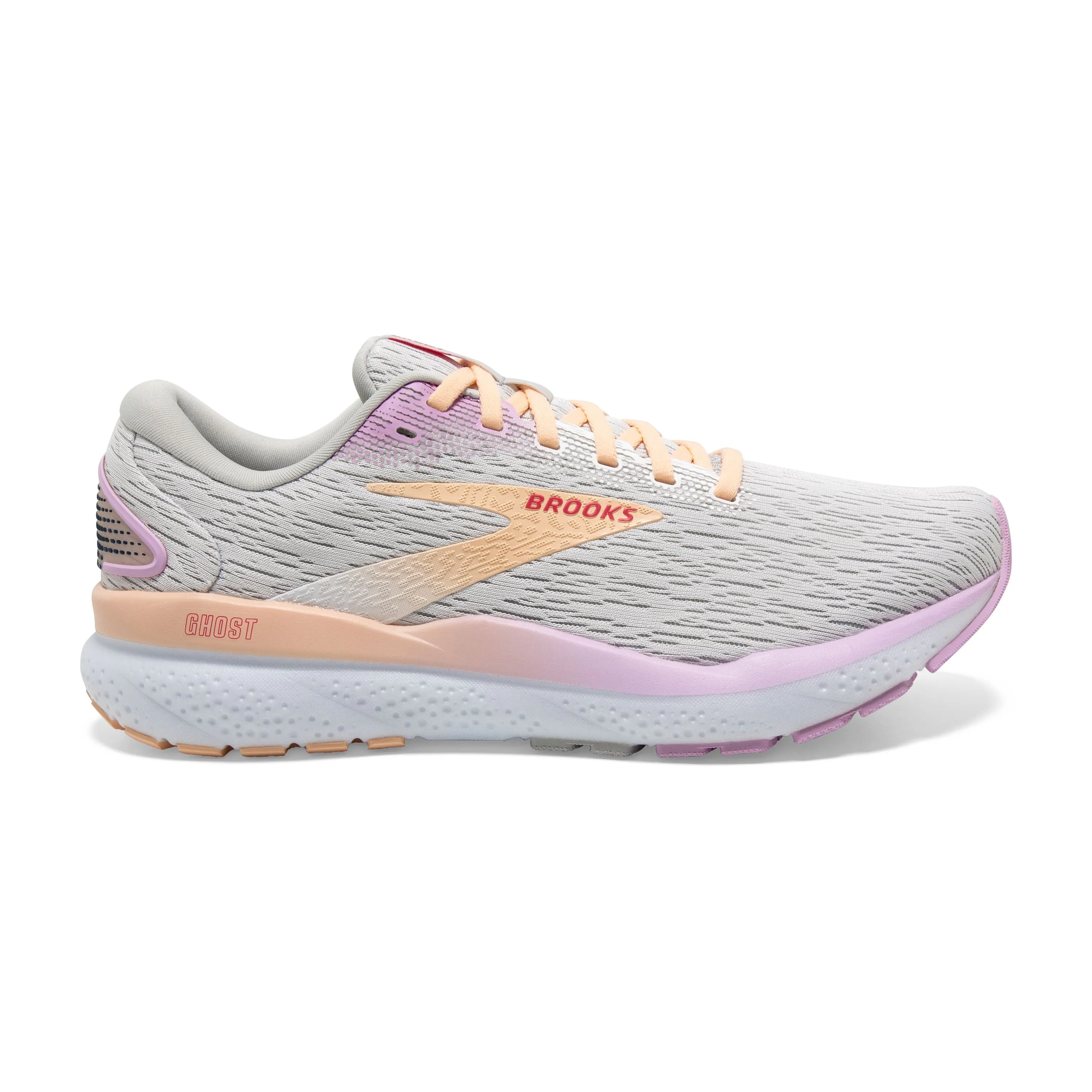 Brooks | Ghost 16 | Women's | White/Grey/Orchid