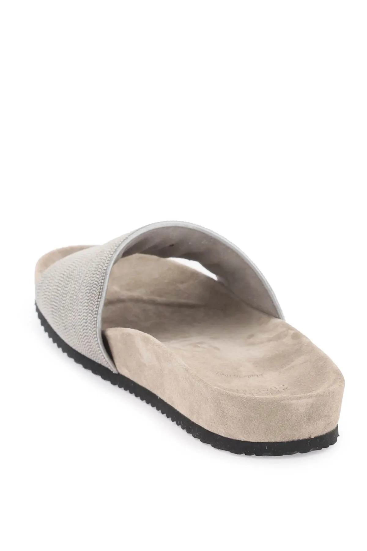 Brunello cucinelli slides with monili band