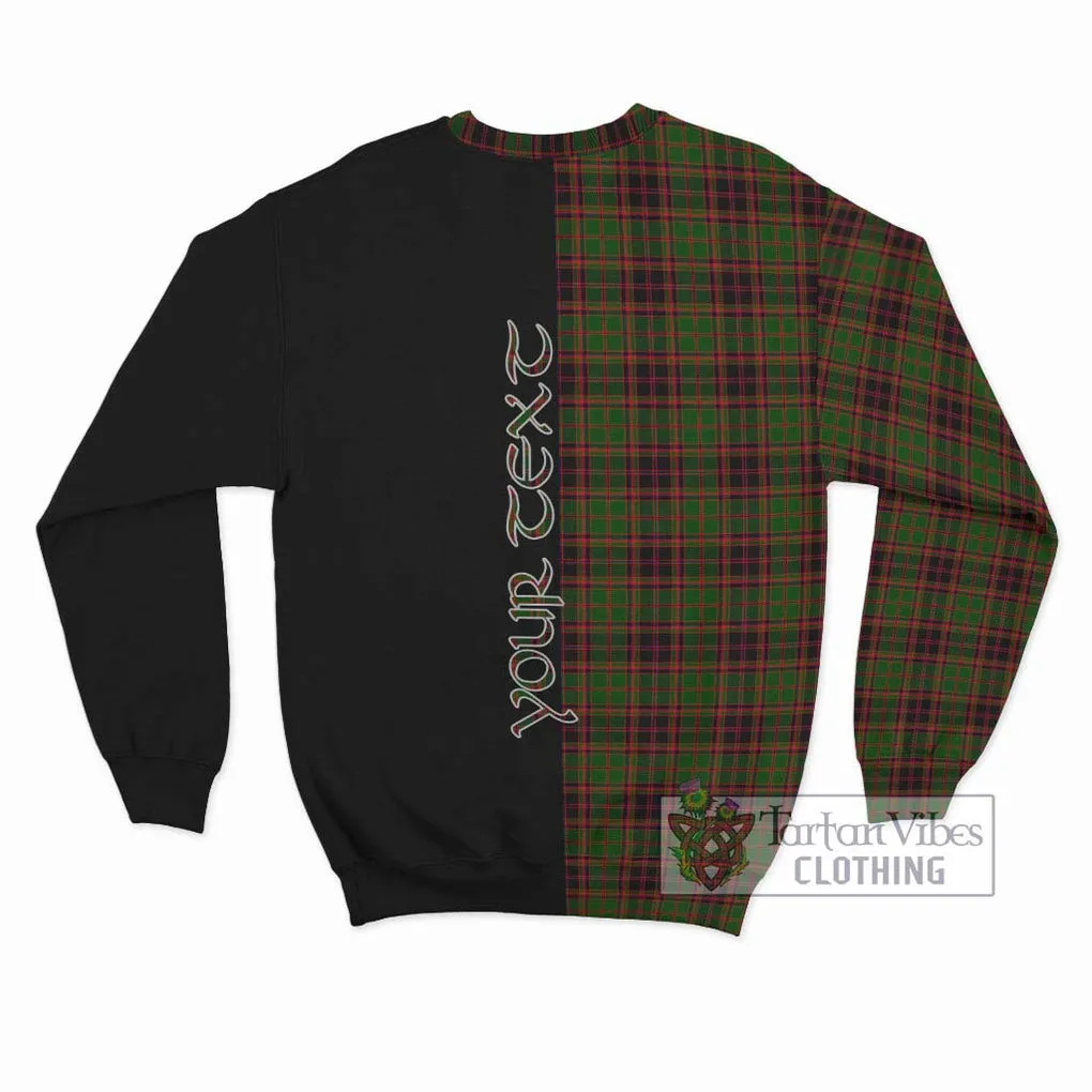 Buchan Tartan Sweatshirt with Family Crest and Half Of Me Style