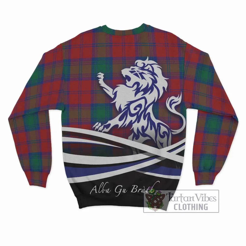 Byres (Byses) Tartan Sweatshirt with Alba Gu Brath Regal Lion Emblem