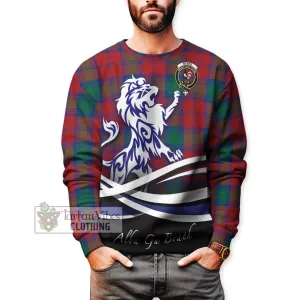 Byres (Byses) Tartan Sweatshirt with Alba Gu Brath Regal Lion Emblem