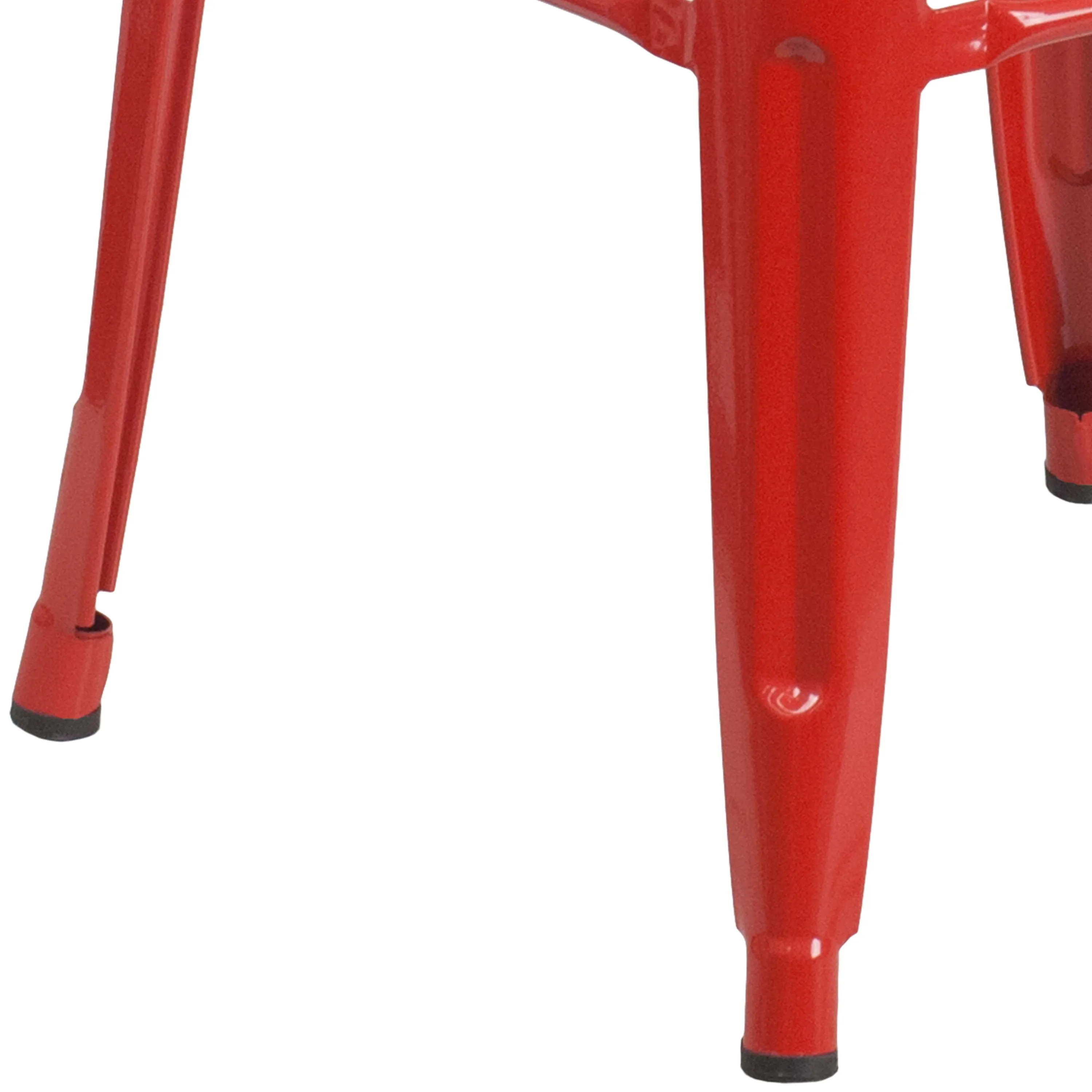 Commercial Grade 30" High Backless Metal Indoor-Outdoor Barstool with Square Seat