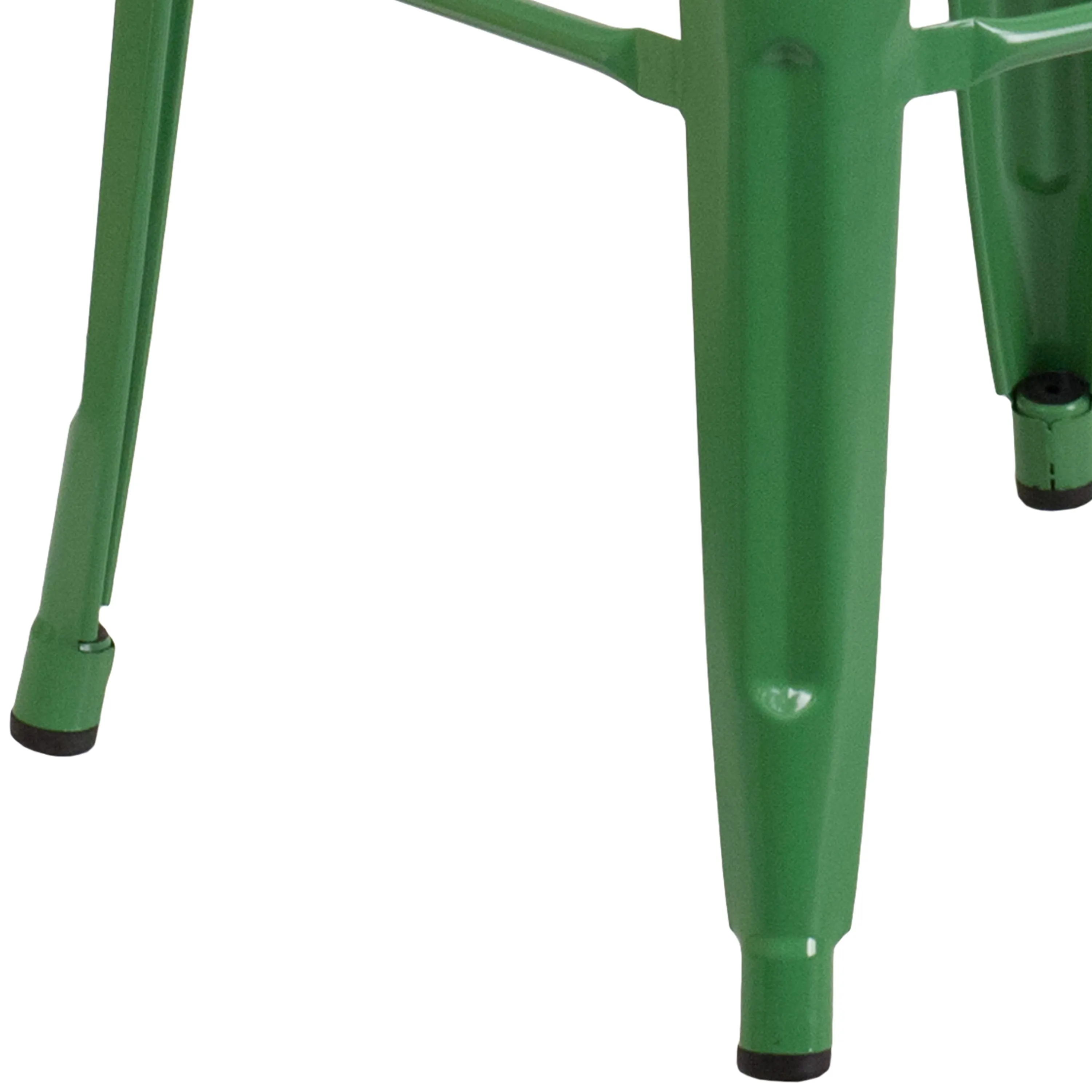 Commercial Grade 30" High Backless Metal Indoor-Outdoor Barstool with Square Seat