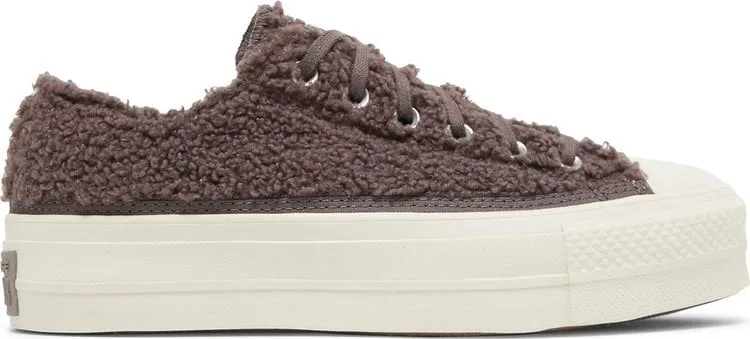 Converse Wmns Chuck Taylor All Star Platform Low Cozy Sherpa Sneakers - Violet Ore, purple