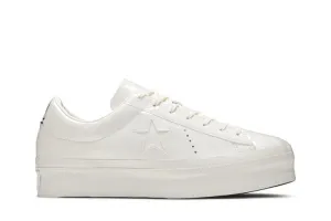 Converse Wmns One Star Platform Low 'Vintage White' Sneakers, white