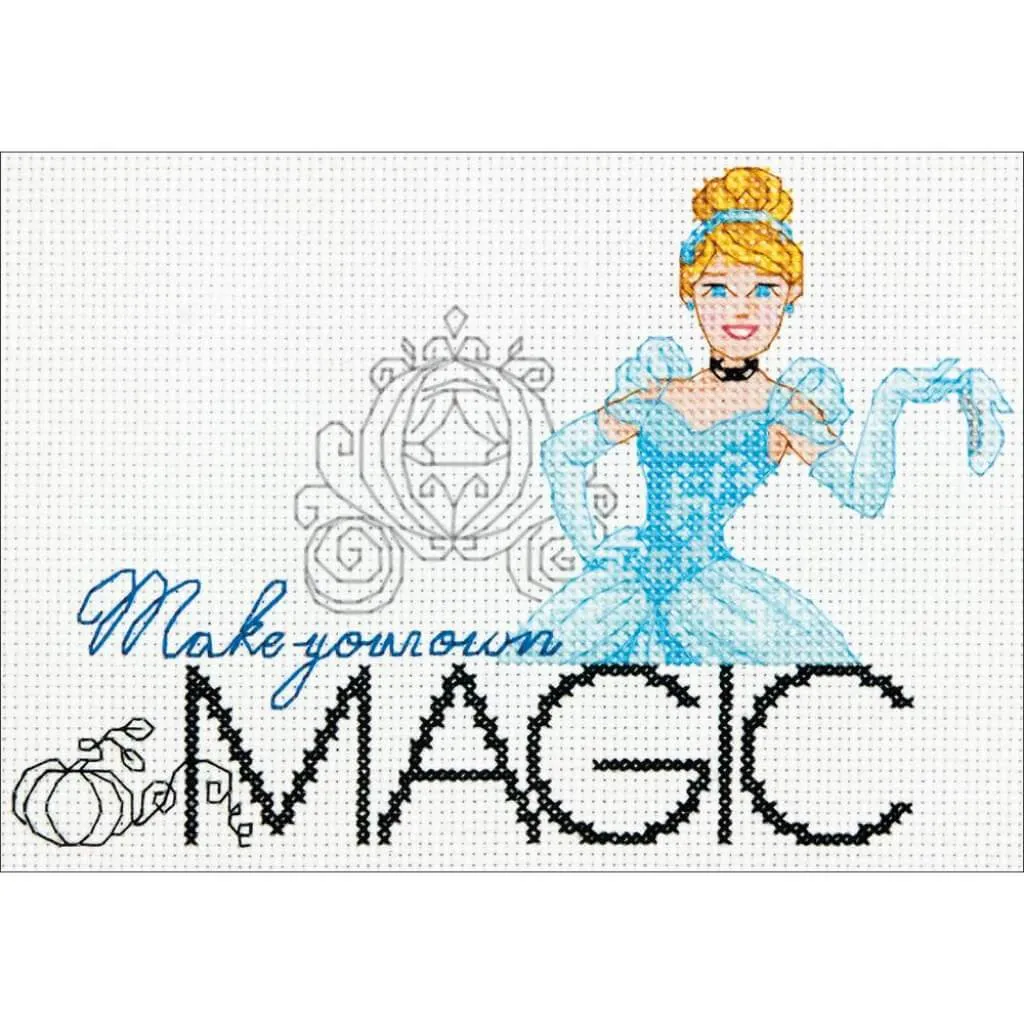 Counted Cross Stitch Kit 7in x 5in Make Your Own Magic (14 Count)