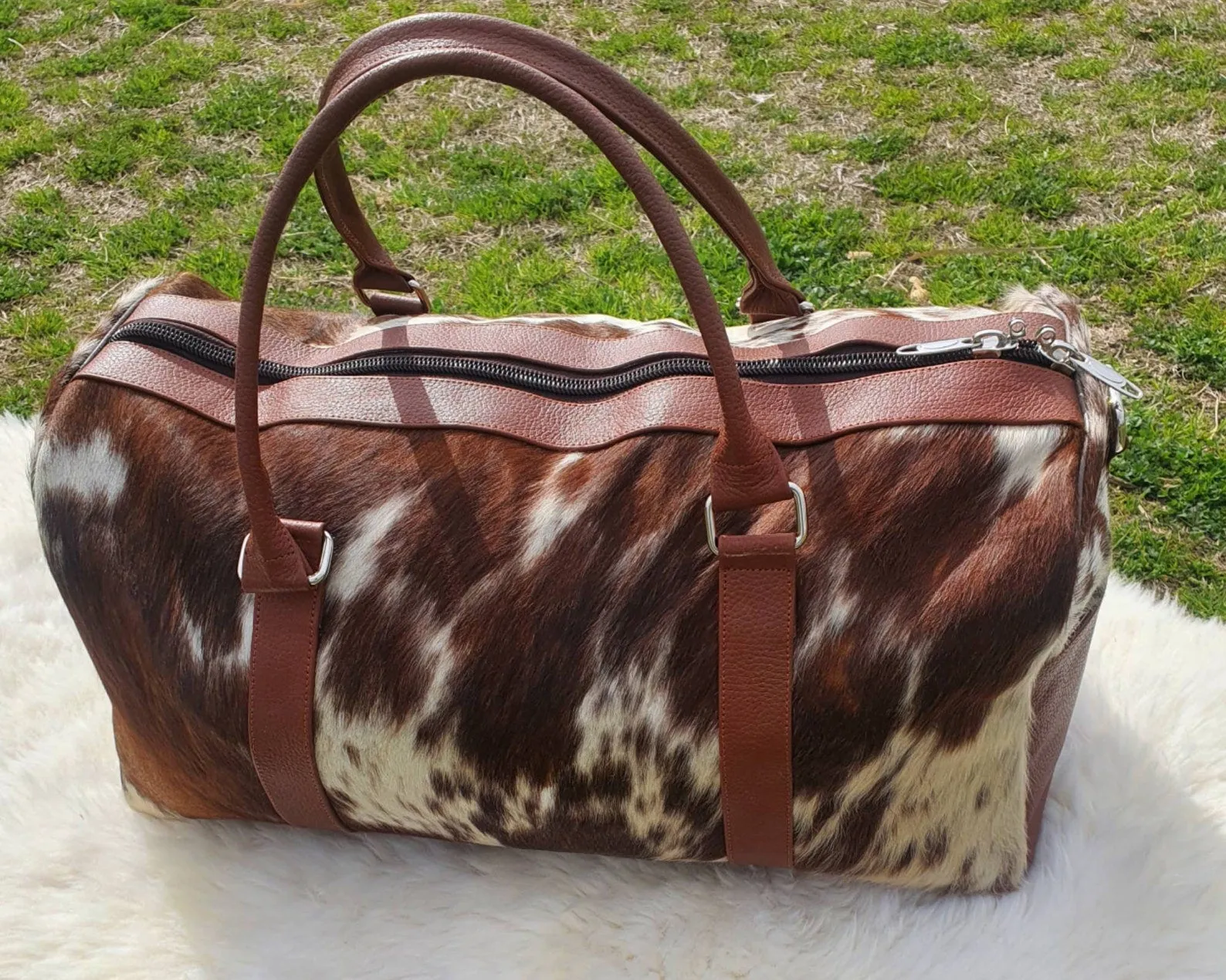 Cowhide duffle Bag For Men Women