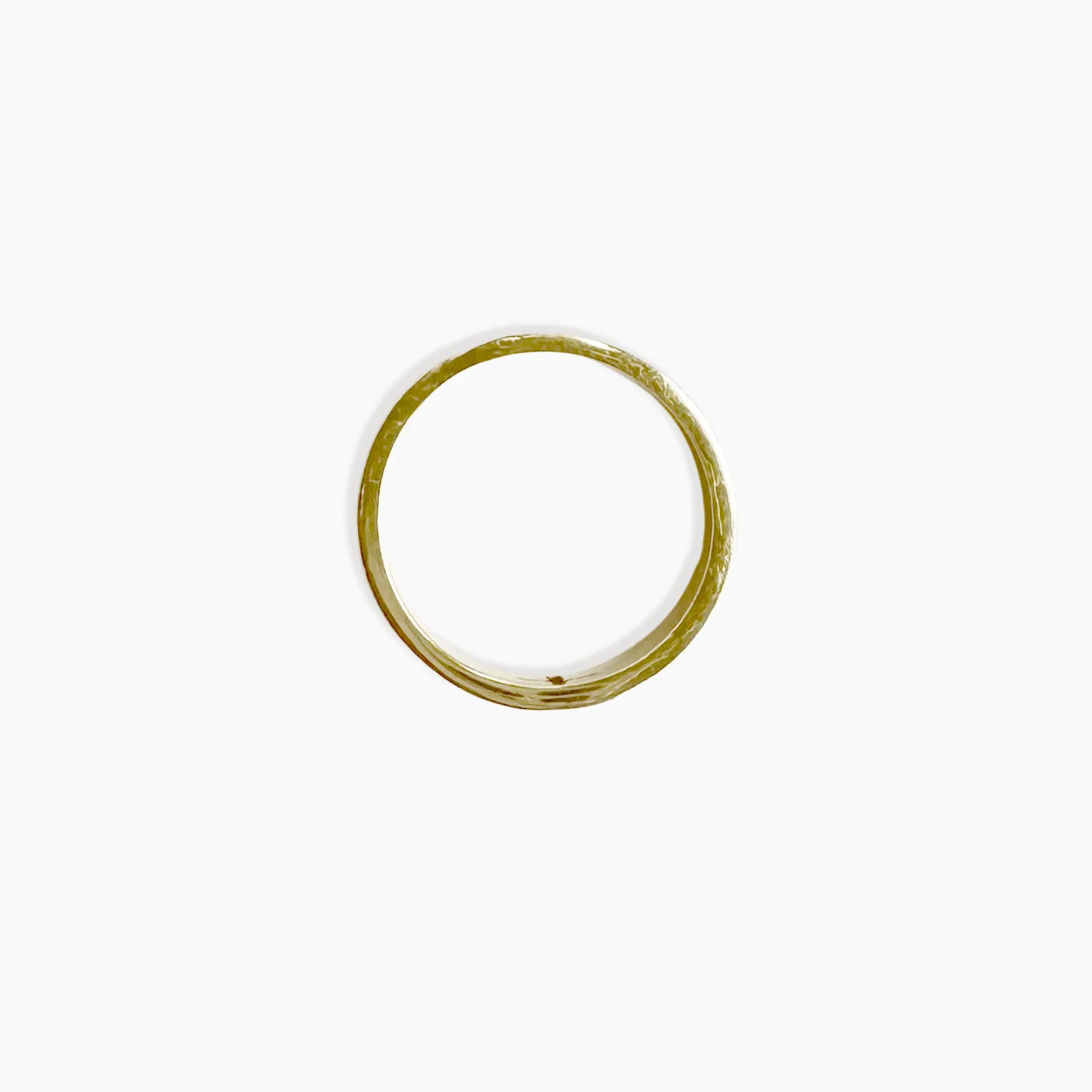 Cross Band Ring 14K Solid Gold