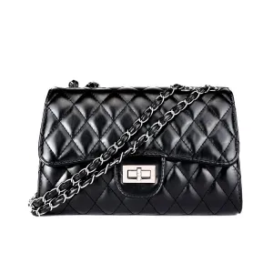 cross body bag black with chain - 2023