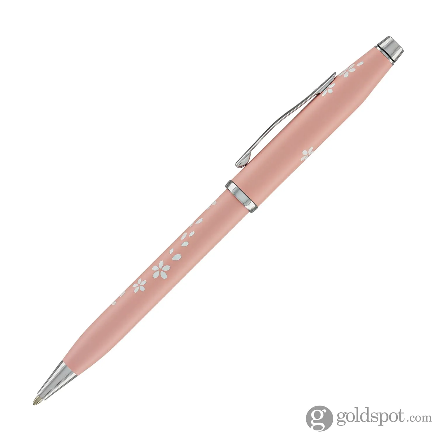 Cross Century II Cherry Blossom Ballpoint Pen in High Glossy Pink Lacquer with Polished Chrome