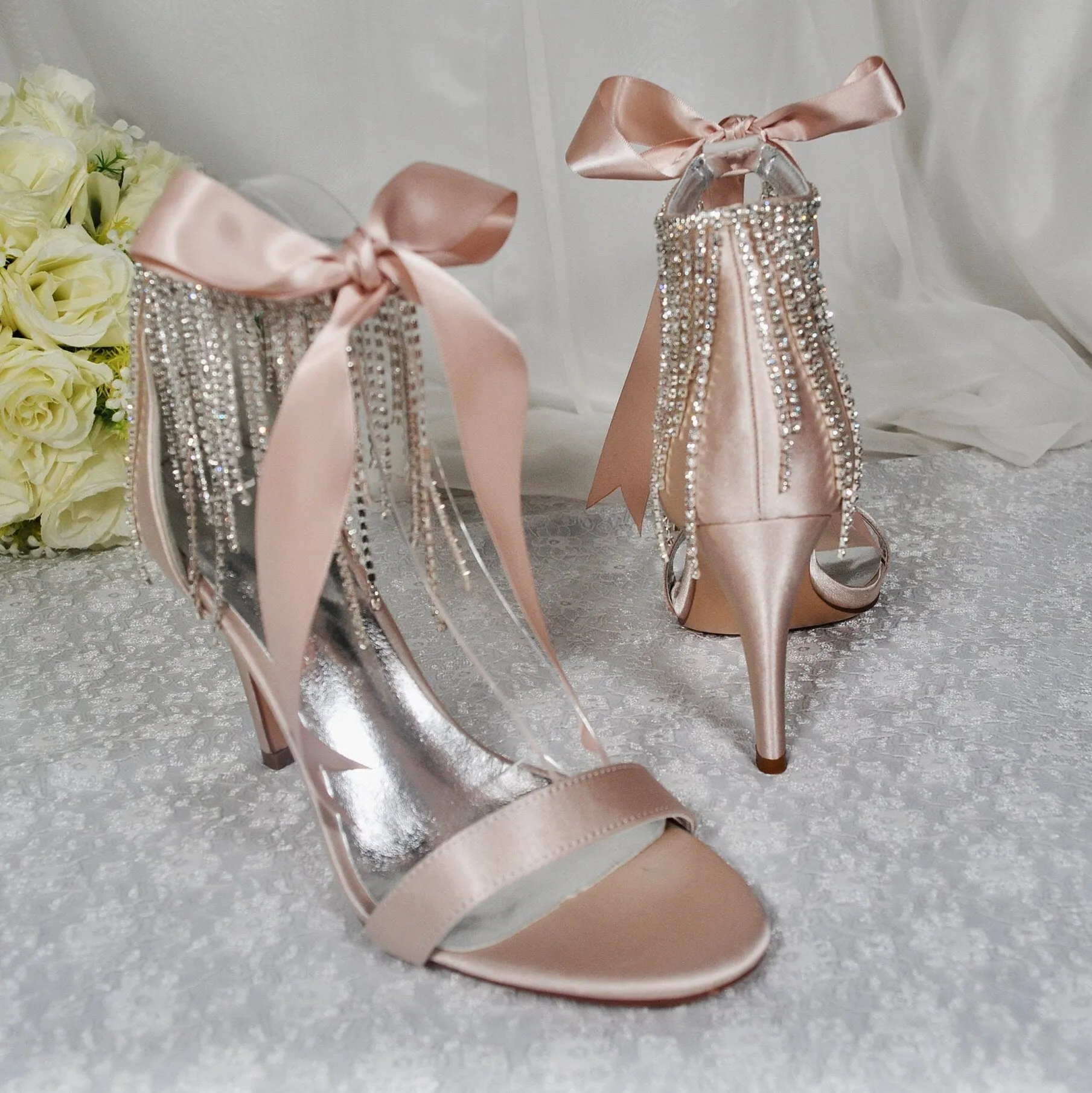 Crystal Drop Sandals