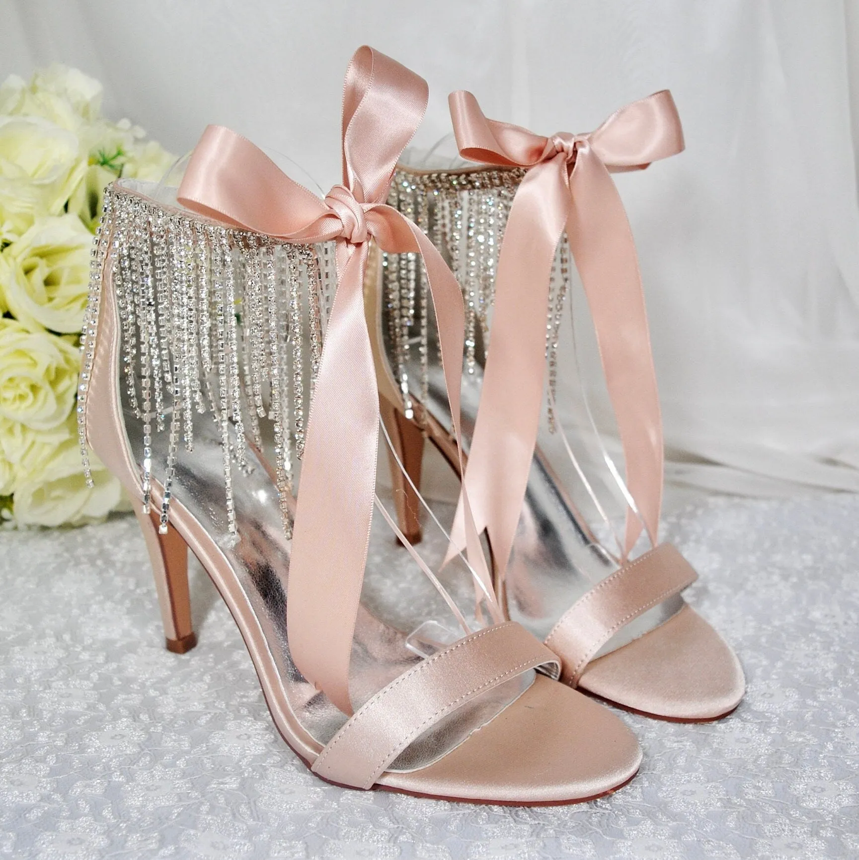 Crystal Drop Sandals