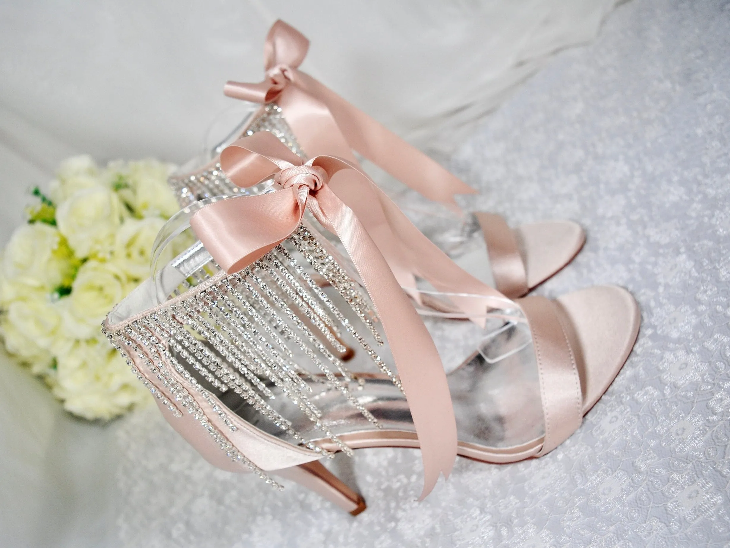 Crystal Drop Sandals