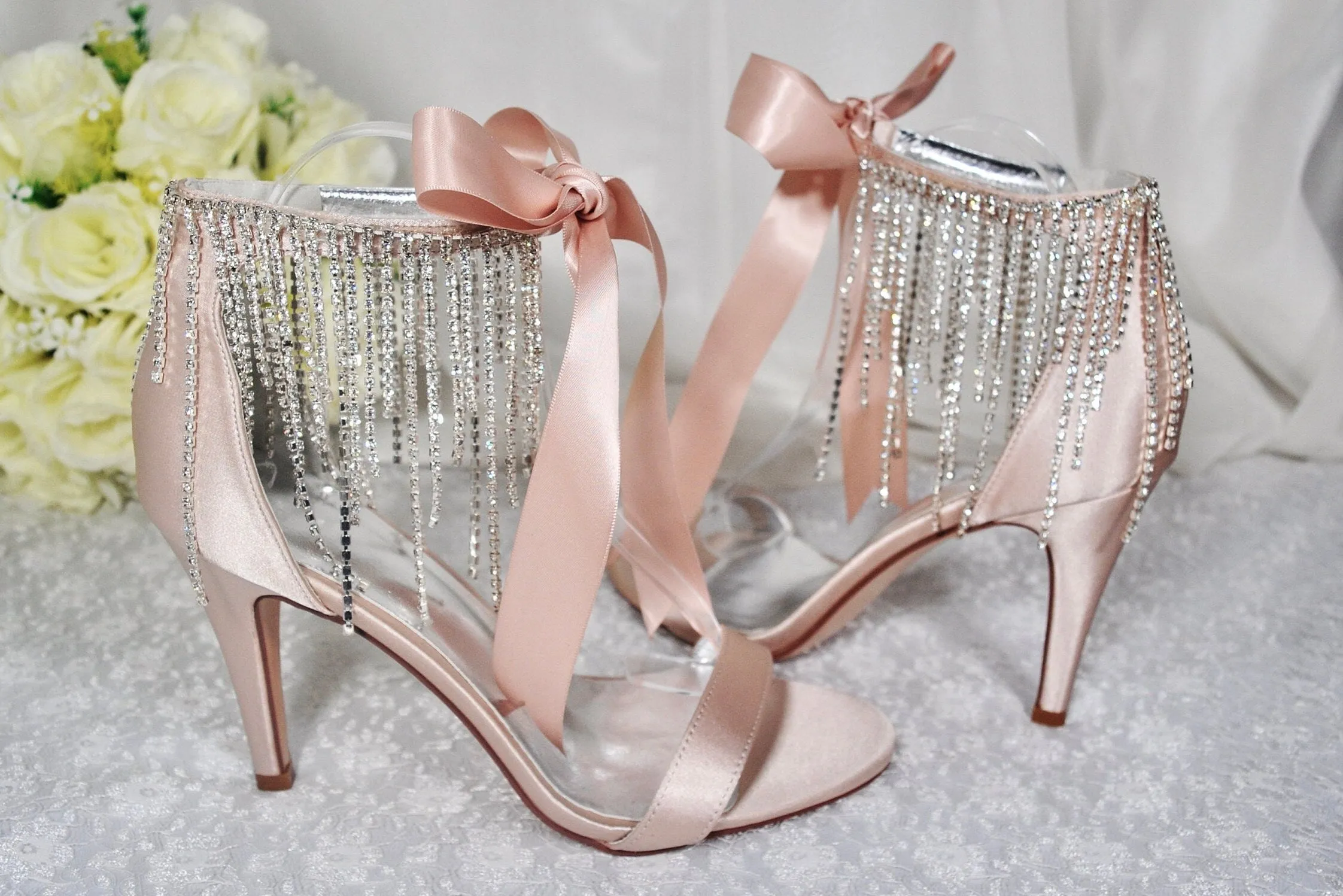 Crystal Drop Sandals