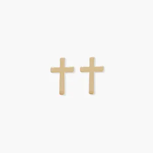 Dainty Cross Studs