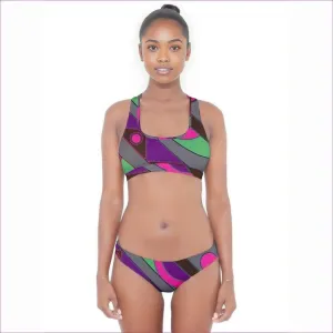 Eccentric Wear Cross Back Hipster Bikini Set