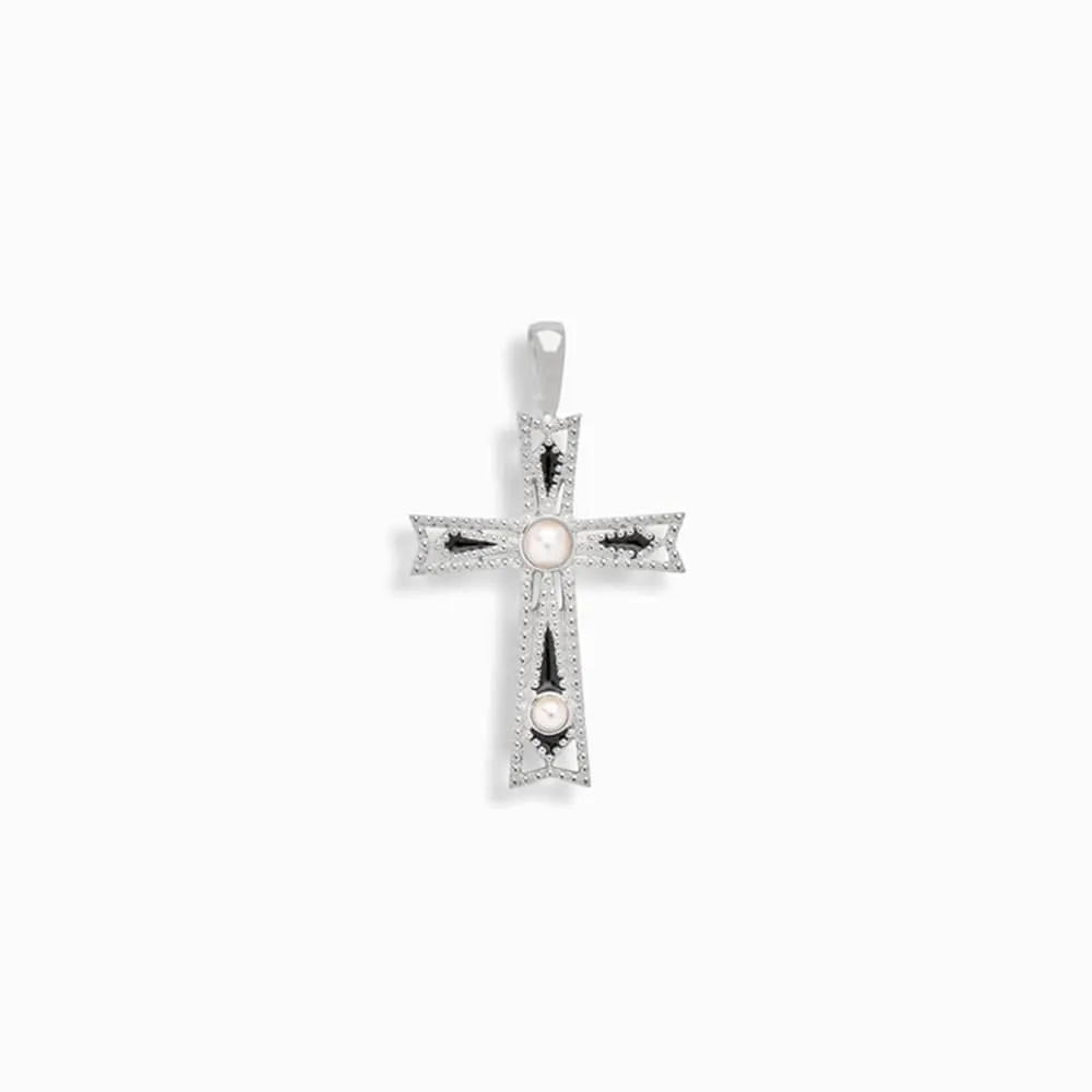 Enamel Cross Amulet