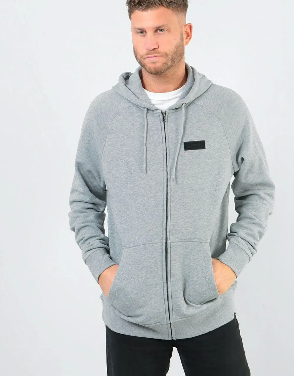 Etnies Core Icon Box Zip Hoodie - Grey Heather